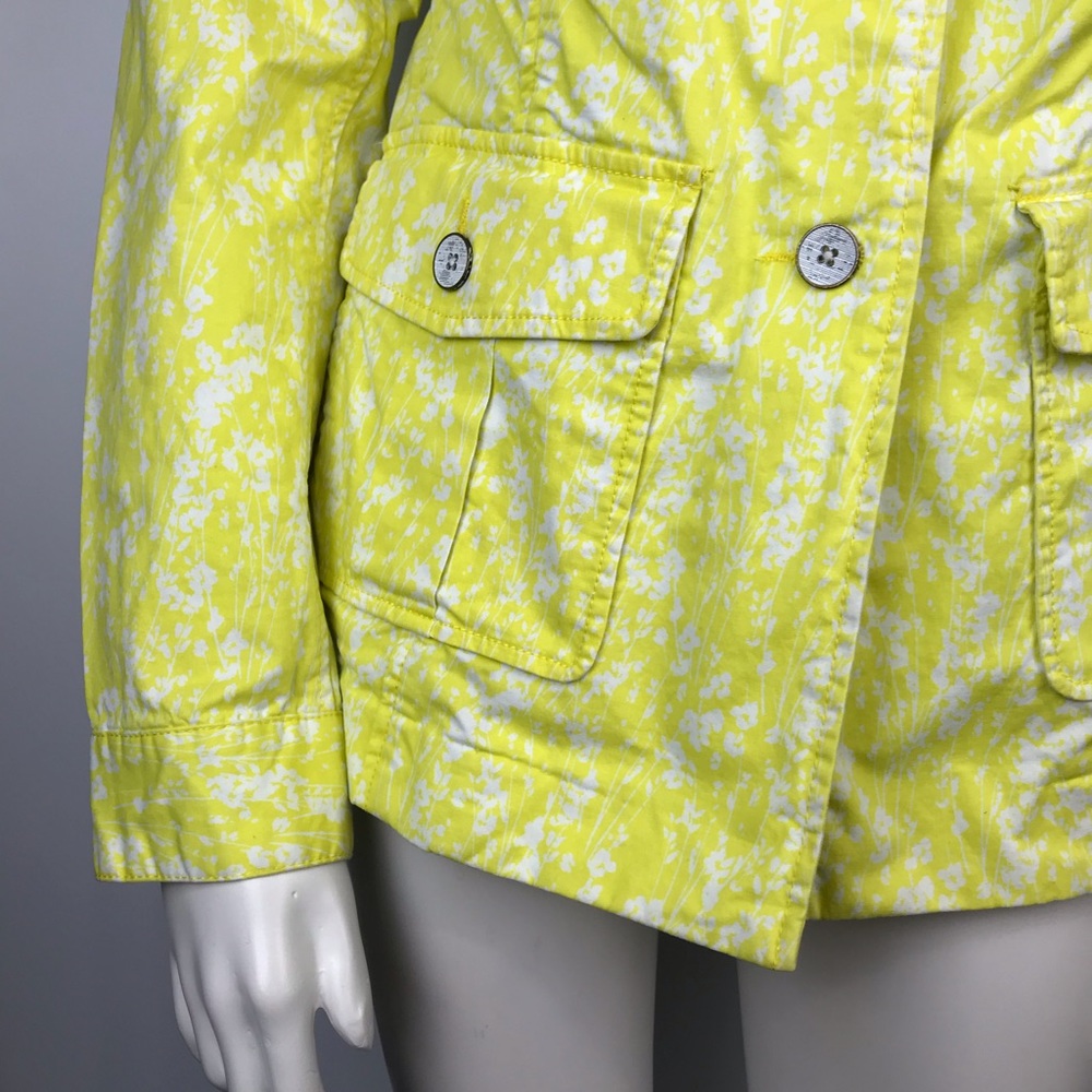 Cabi Jacket Spring Button Down Pockets Yellow Coat - image 4